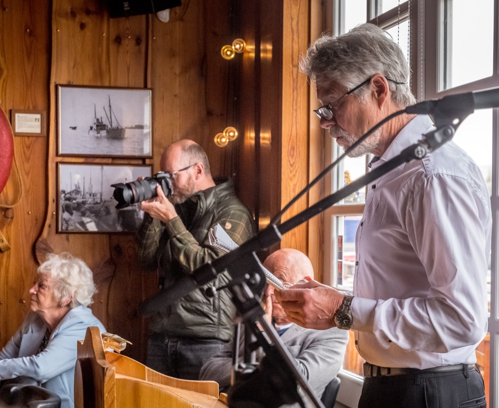 Opnun sýningar í Skipó